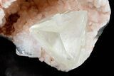Calcite & Apophyllite Crystals On Orange Heulandite #176832-3